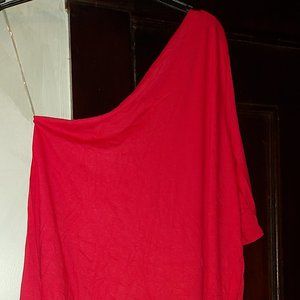 NWOT Cherish One Shoulder Top, size Medium in Coral